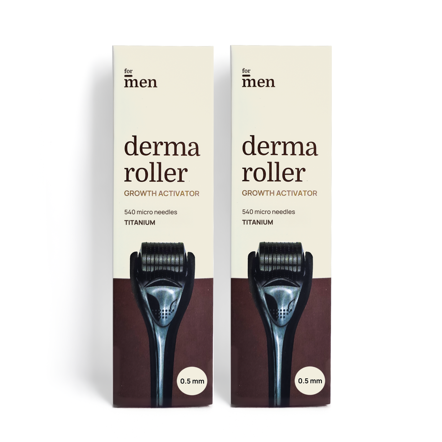 Derma Roller 0.5mm | Titanium - Pack of 2