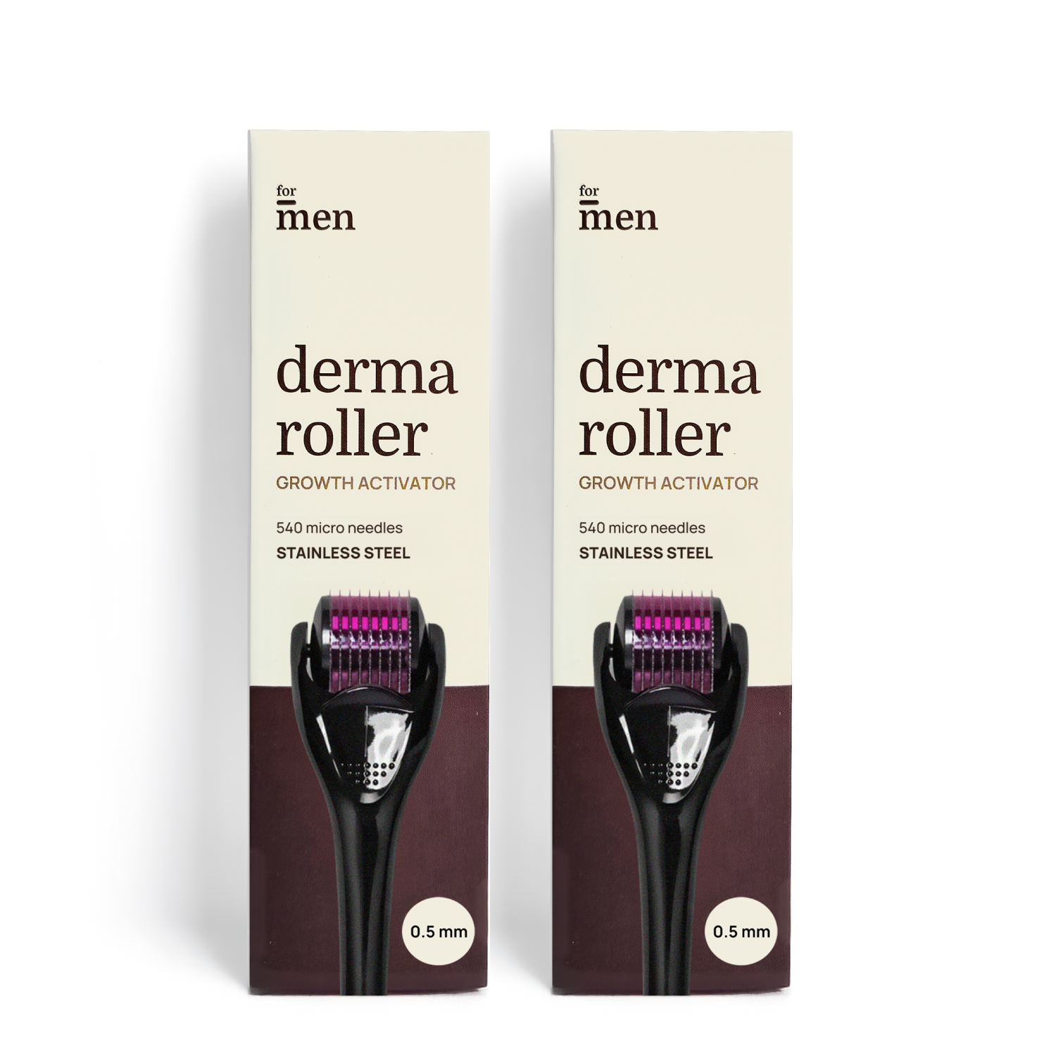 Derma Roller 0.5mm | Stainless Steel - Pack of 2