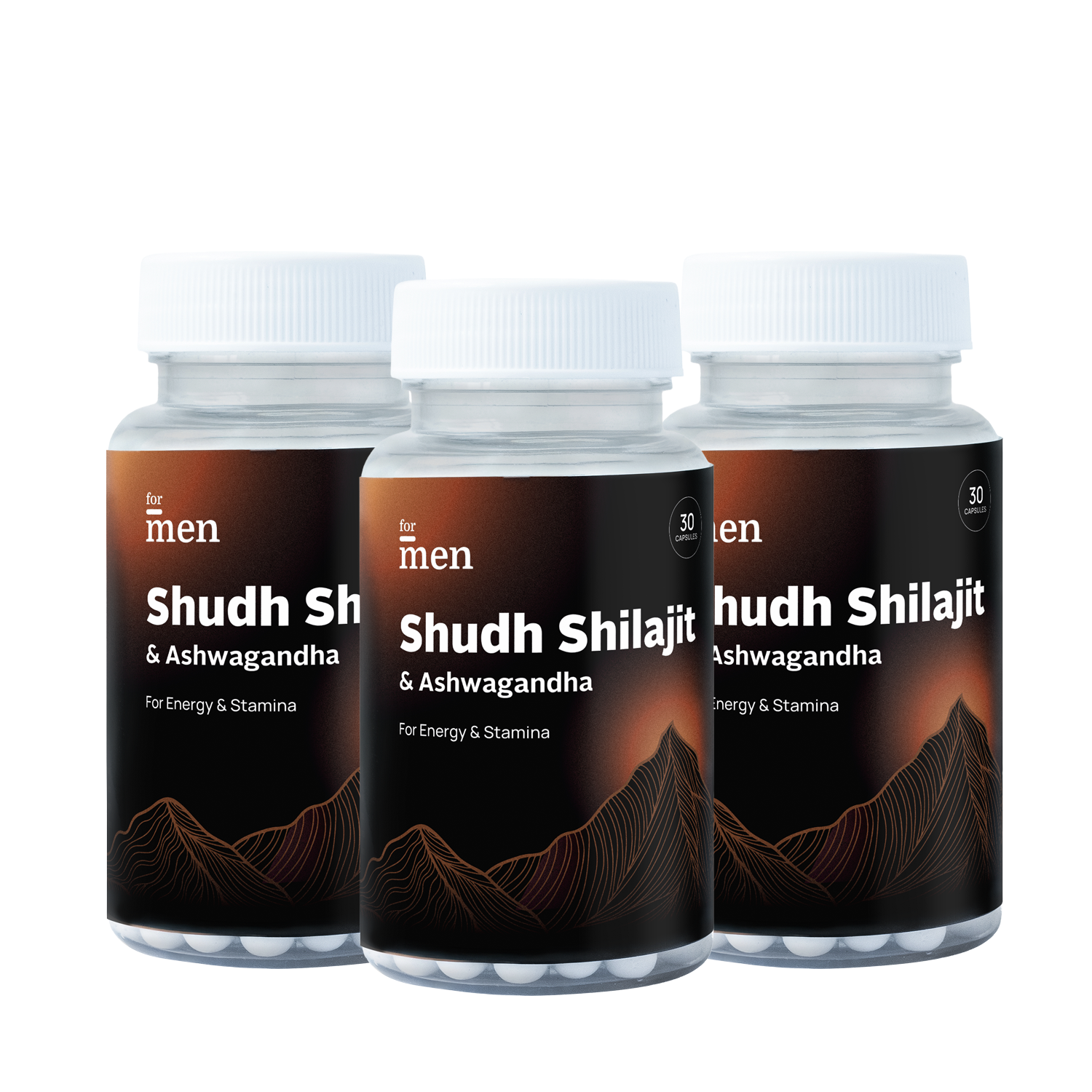 Shudh Shilajit & Ashwagandha - Pack of 3 (90 Tabs)