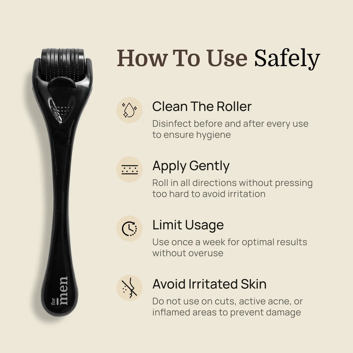 Derma Roller 1mm | 540 Titanium Microneedles
