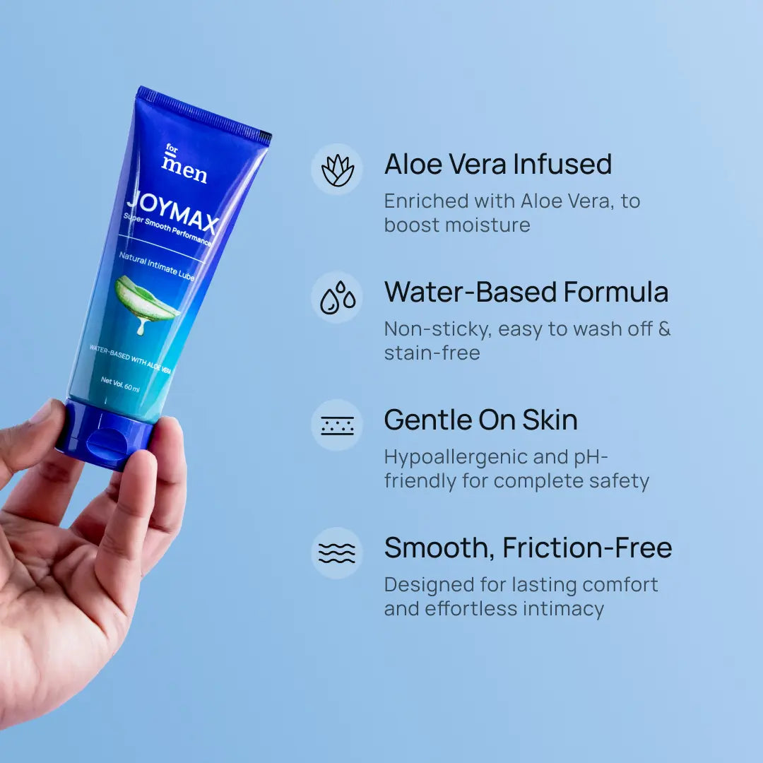 JoyMax Intimate Lube Gel – Aloe Infused Water-Based Formula (60 ml)