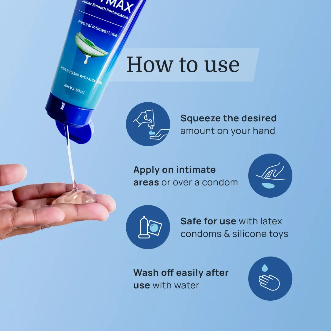 JoyMax Intimate Lube Gel – Aloe Infused Water-Based Formula (60 ml)