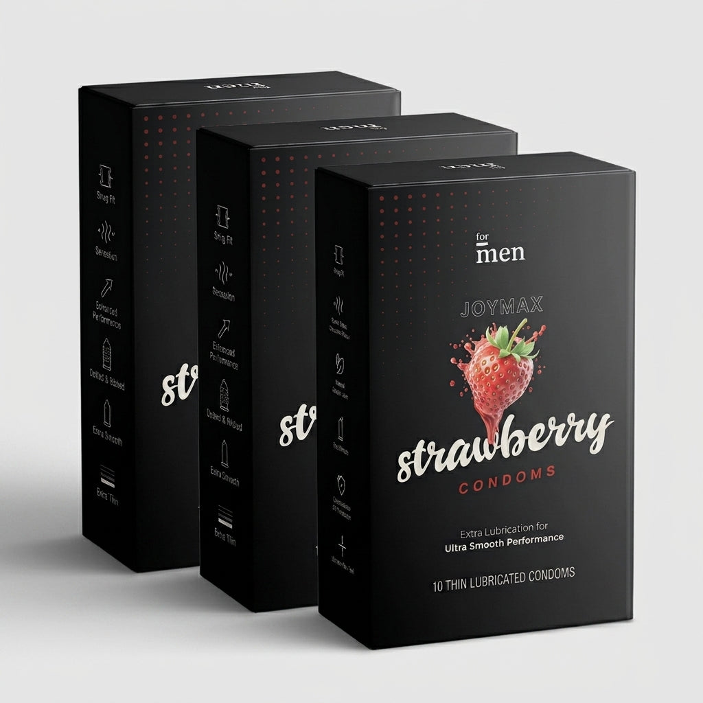 JoyMax Strawberry Condoms (10 Pack)