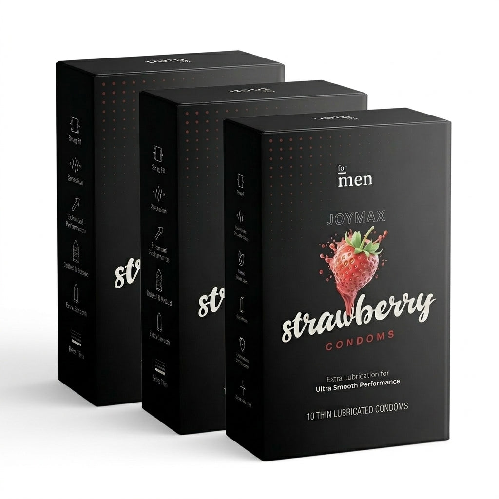 JoyMax Strawberry Condoms (10 Pack)