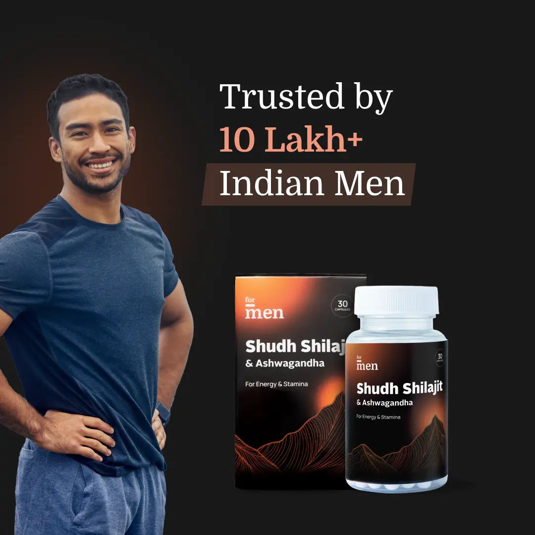 Shudh Himalayan Shilajit & Ashwagandha – Vitality, Mood & Energy Capsules for Men