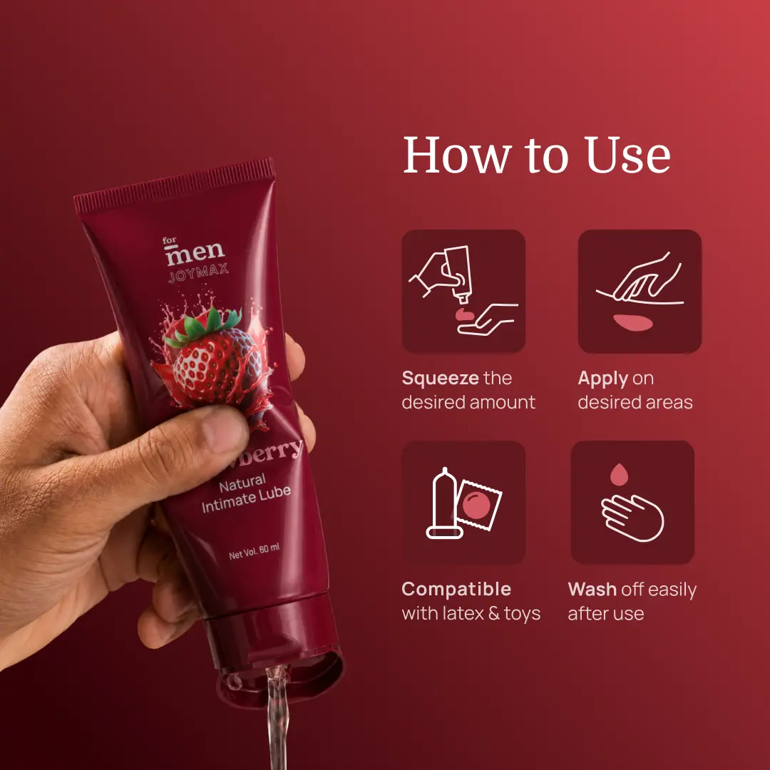 JoyMax Strawberry Natural Intimate Lube (60 ml)