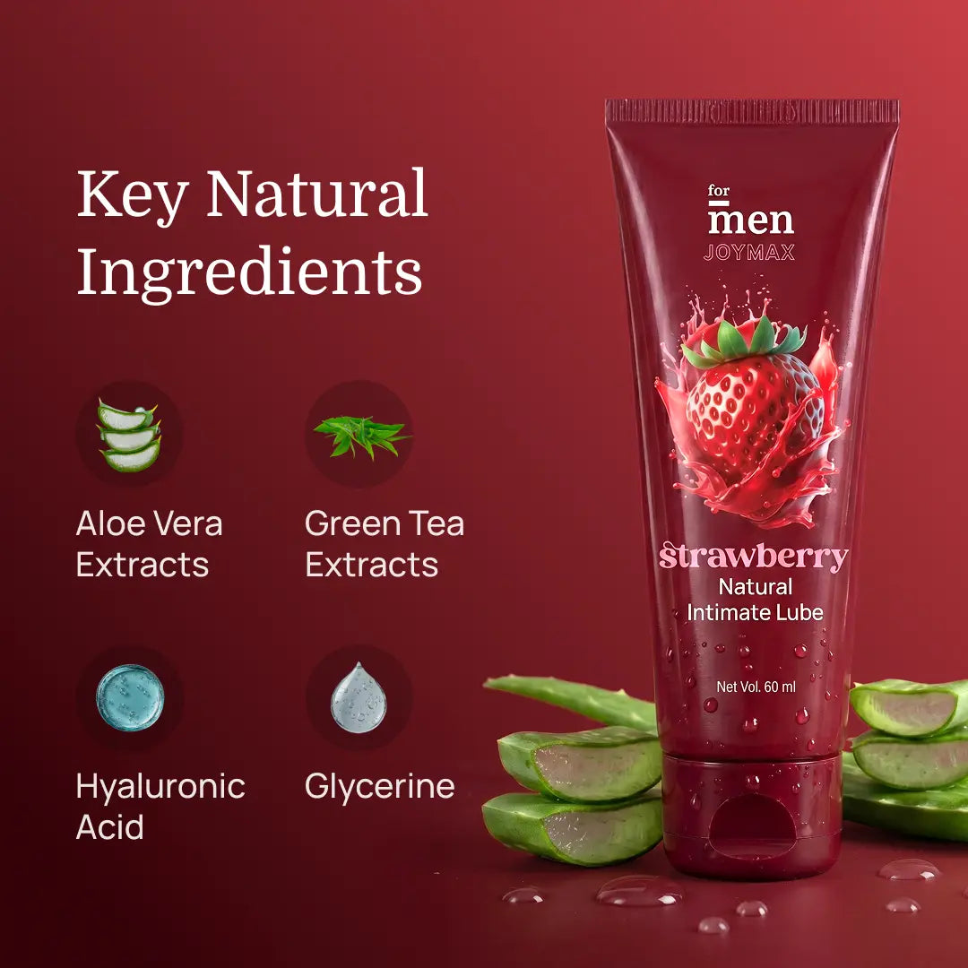 JoyMax Strawberry Natural Intimate Lube (60 ml)